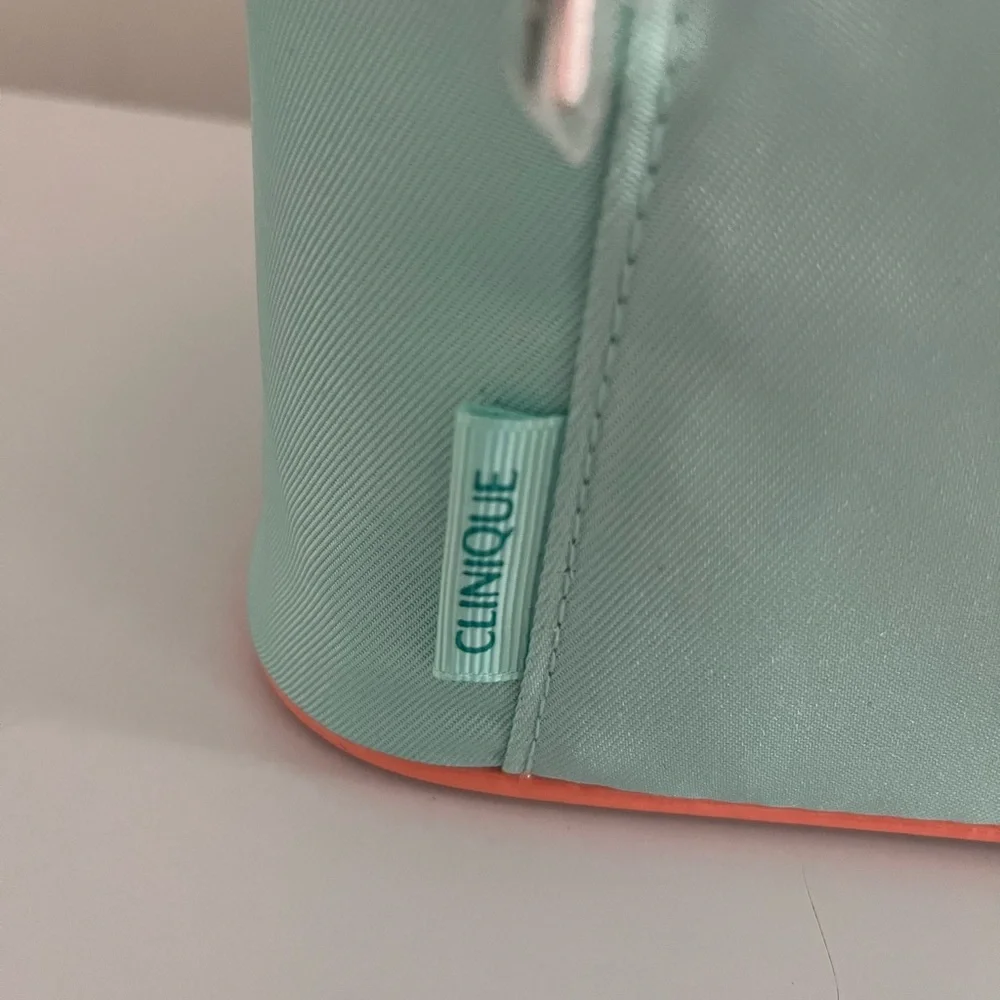 Clinique Green and Orange Makeup Organizer